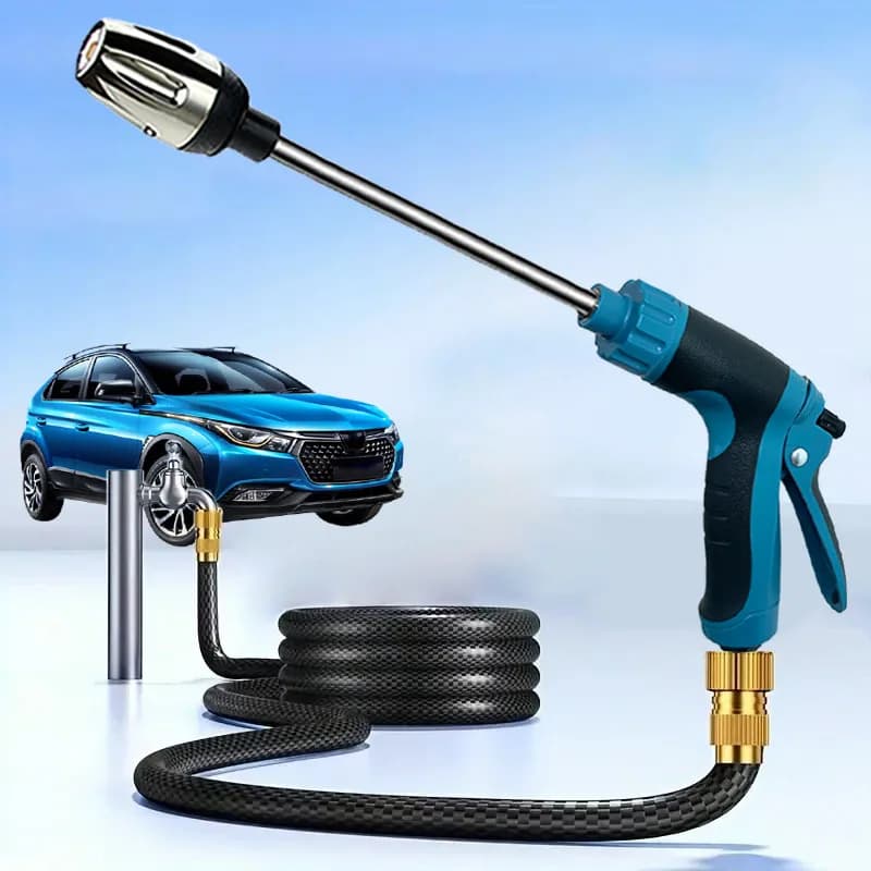 High Pressure Gun for Car Washing, Garden Irrigation, Long Pipe with Ugello for Cleaning and Irrigation Prato