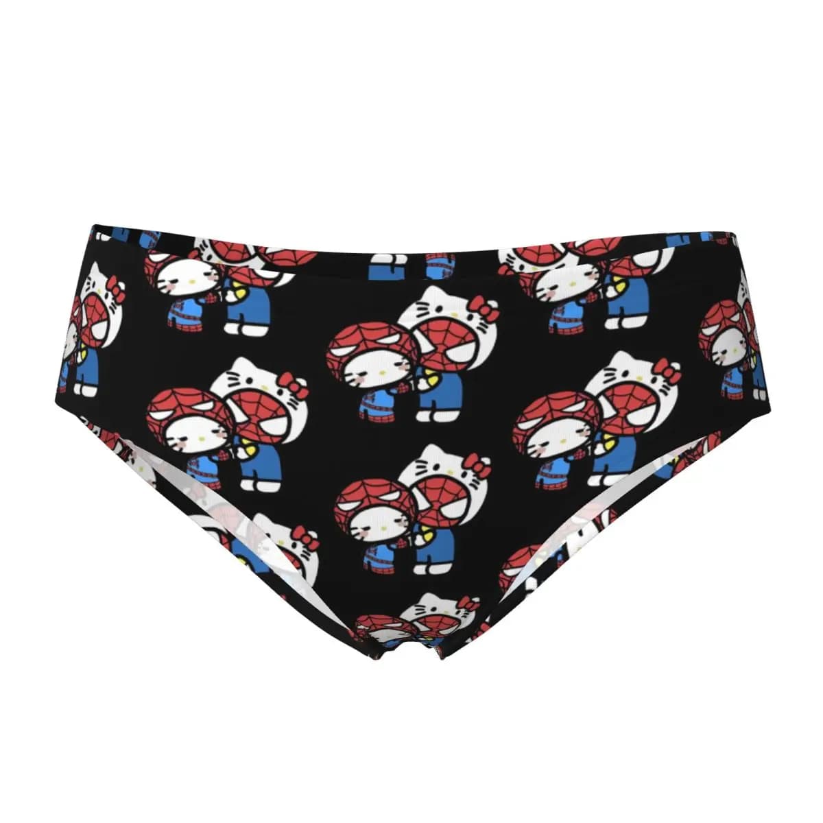 Slip da Donna con Stampa Gatti e Ragni, Mutandine Divertenti, Slip Femminili Morbidi, Taglie S-4XL