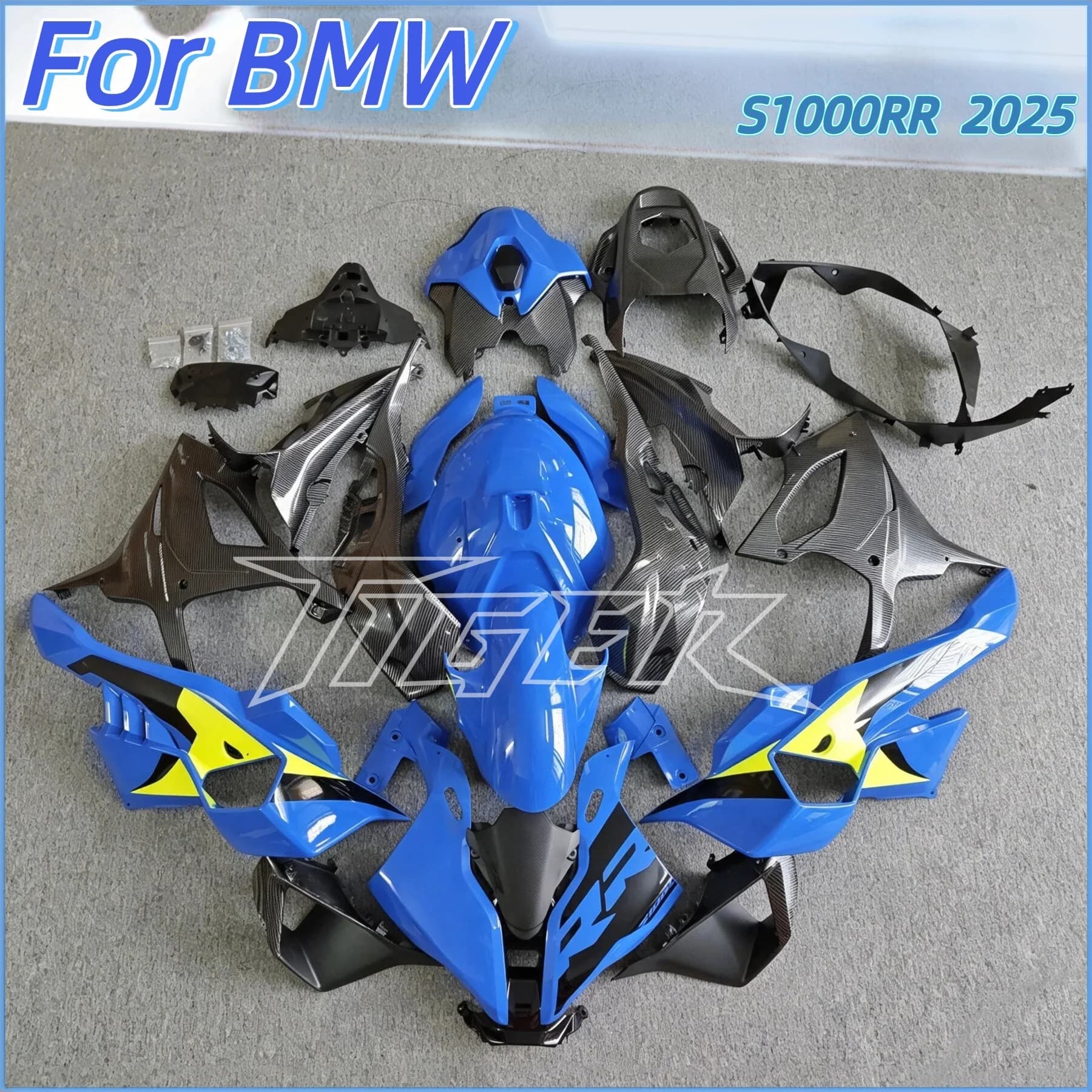 Racing Style S1000RR M1000RR S1000 Carbon Painted Front Rear Fender Tank Cover Complete Fairing Kits Motorcycle Accessories For