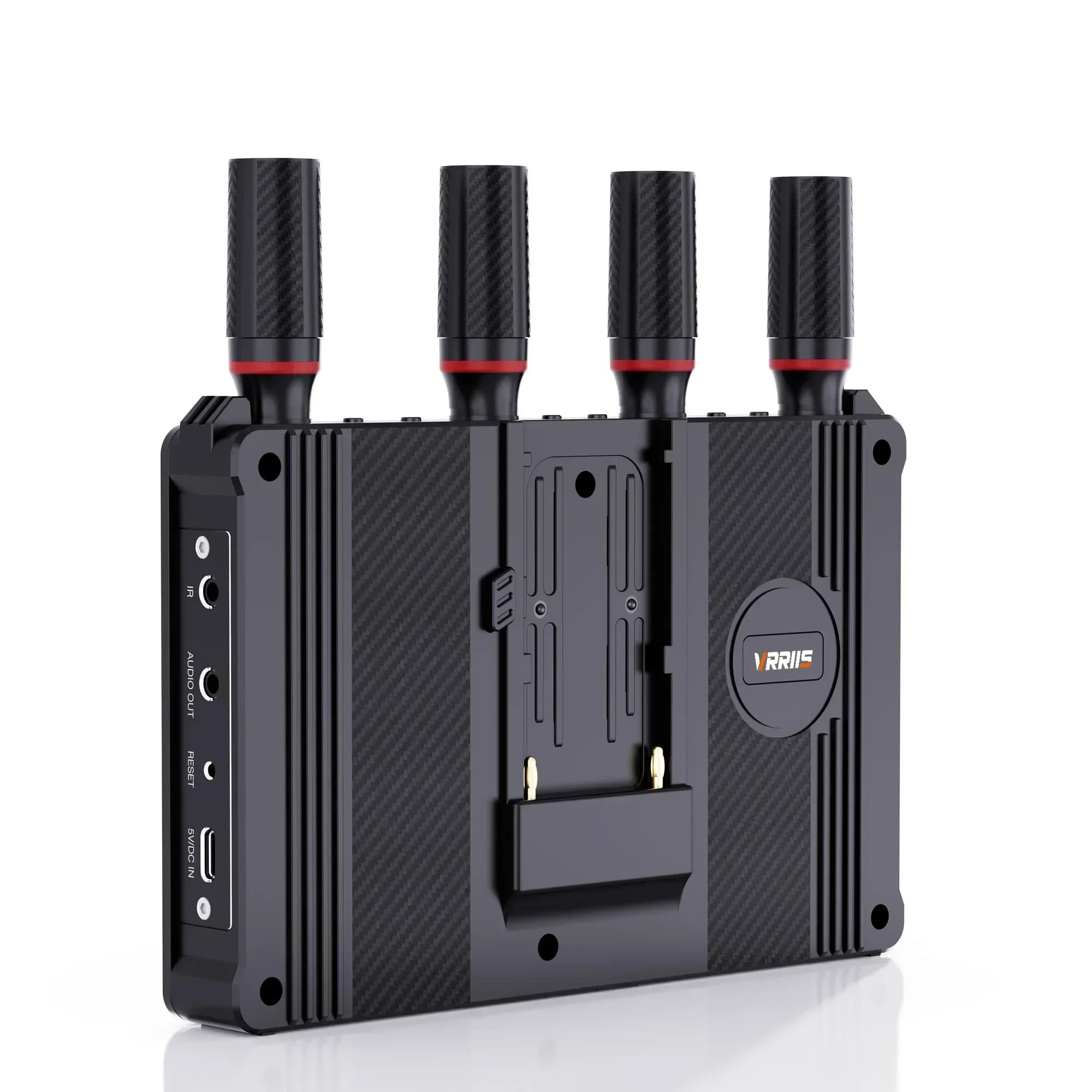 Trasmettitore e ricevitore video extender HDMI wireless da 400 m con schermo LCD Display Supporto batteria Fotocamera Streaming live