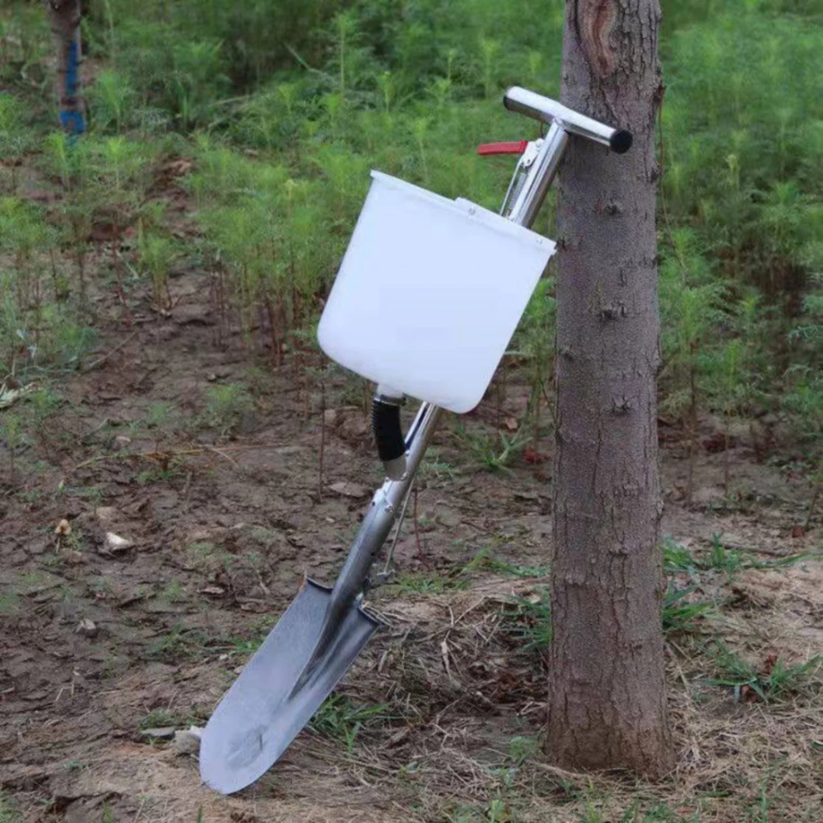Shovel-head Fertilizer Tool Backpack Applicator Plastic Bucket Hopper Agricultural Enhancer Injector for Row Care
