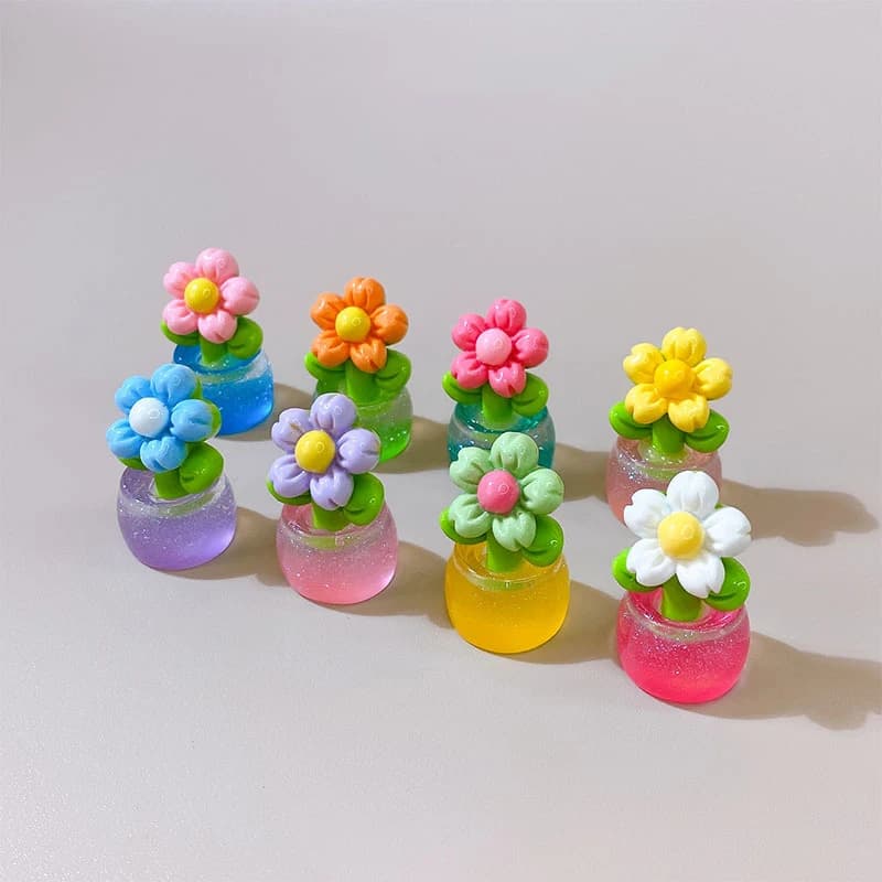 1 pc Luminous Toy in Vase Shape Resin, DIY Decoration for Micro Garden, Ideal for Valorizing the House, Living Room or Bedroom.