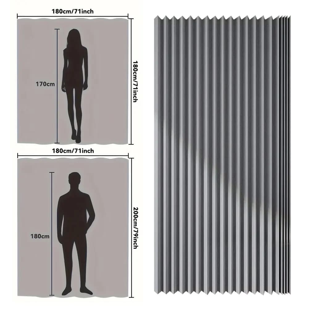 Waterproof Magnetic Bath Tent with 14 Hooks, Privacy Notice, Easy Installation for Modern Baths