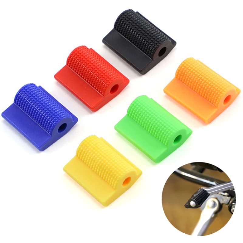 Universale moto leva del cambio pedale copertura in gomma protezione per scarpe pedana punta del piede manicotto in Gel accessori moto 6 colori