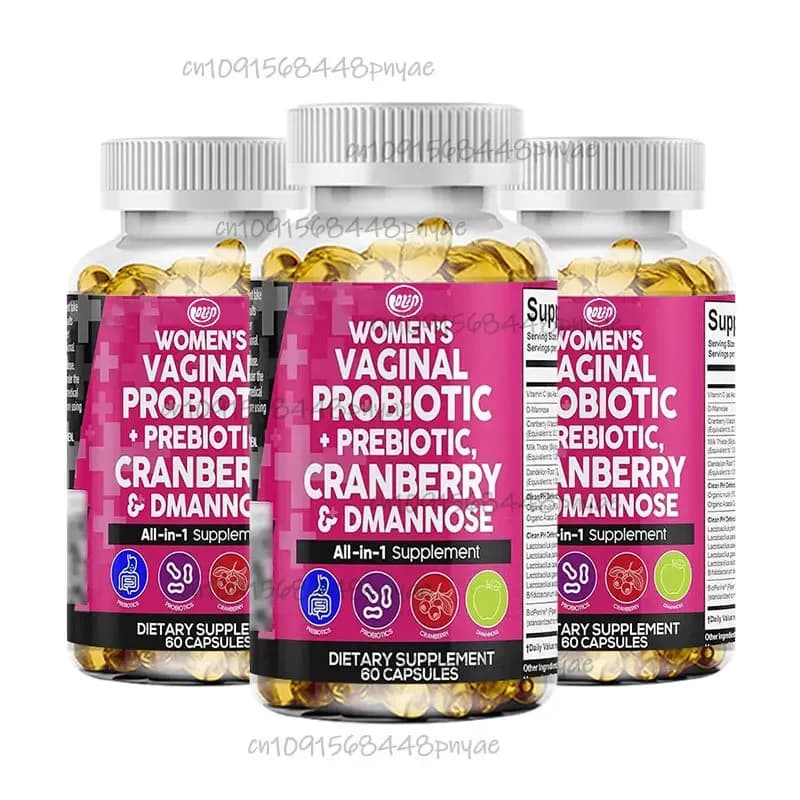 60 capsule Probiotici femminili+prebiotici 20 pillole di mirtilli rossi - contenenti maniosi - Vitamine integrali salutari