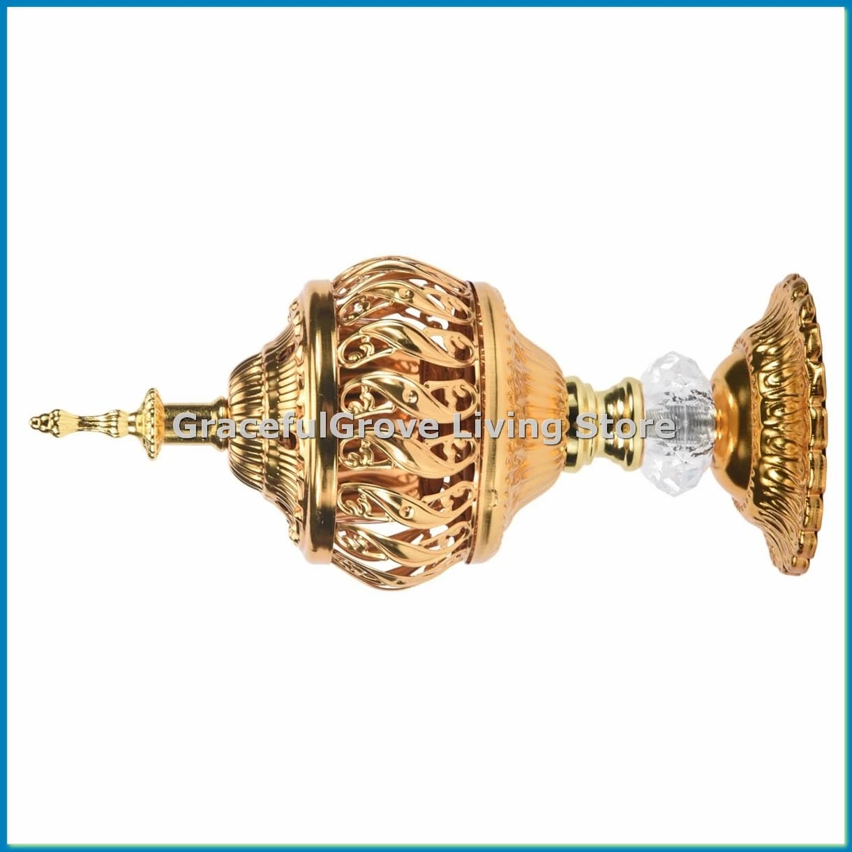 Incense Burner Incense Bakhoor Charcoal Incense Burner Metal Arab Censer Desktop Decor for Incense Sticks Cones-ABFB