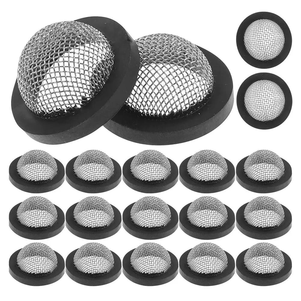 30Pcs Stainless Steel Hose Filter Washers with Rubber O-Ring Seal Leak Resistant for Garden Hose Shower Head Washing Machine