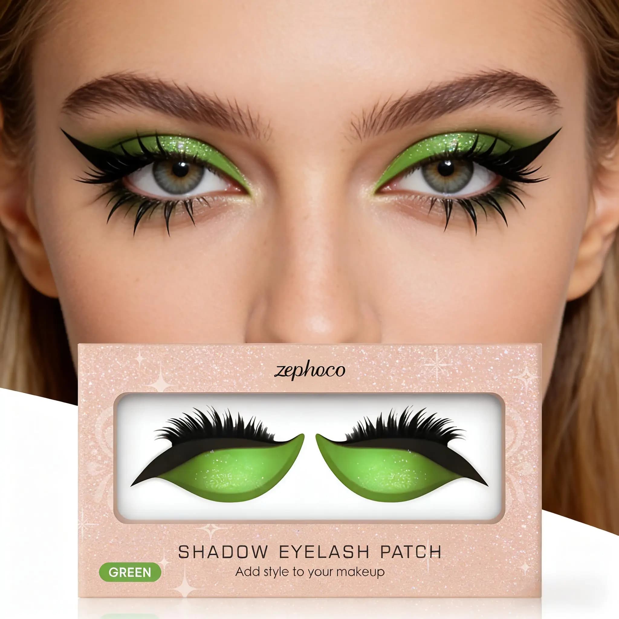 Eyeliner 2-in-1 Eyeliner and Eyeliner Eyeliner Patch, Reusable Raincoats, Eyeliner Tool, 1 Paio