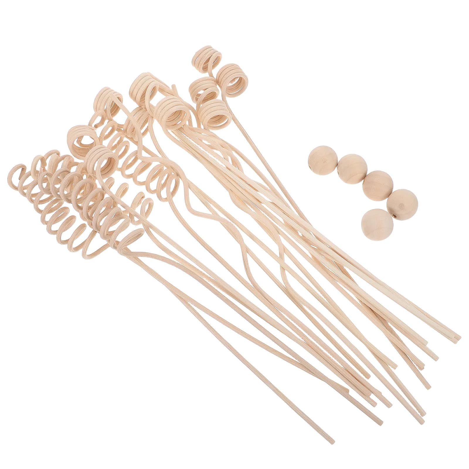 25Pcs Reed Diffuser Sticks Natural Wood Aromatherapy Replacement Essential Oil Diffuser Rods for Home Office Room Fresh Air