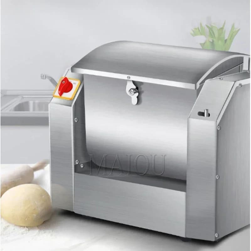 Impastatrice elettrica per pasta da 5 kg Impastatrice per farina in acciaio inossidabile Pasta Maker Pane Elettrodomestico per agitazione alimentare Utensile da cucina