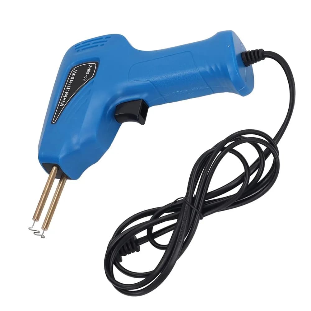Pistola cucitrice a caldo per saldatore di plastica con 4 tipi di punti metallici Kit saldatore di plastica per riparazione paraurti (spina americana 100‐120 V)