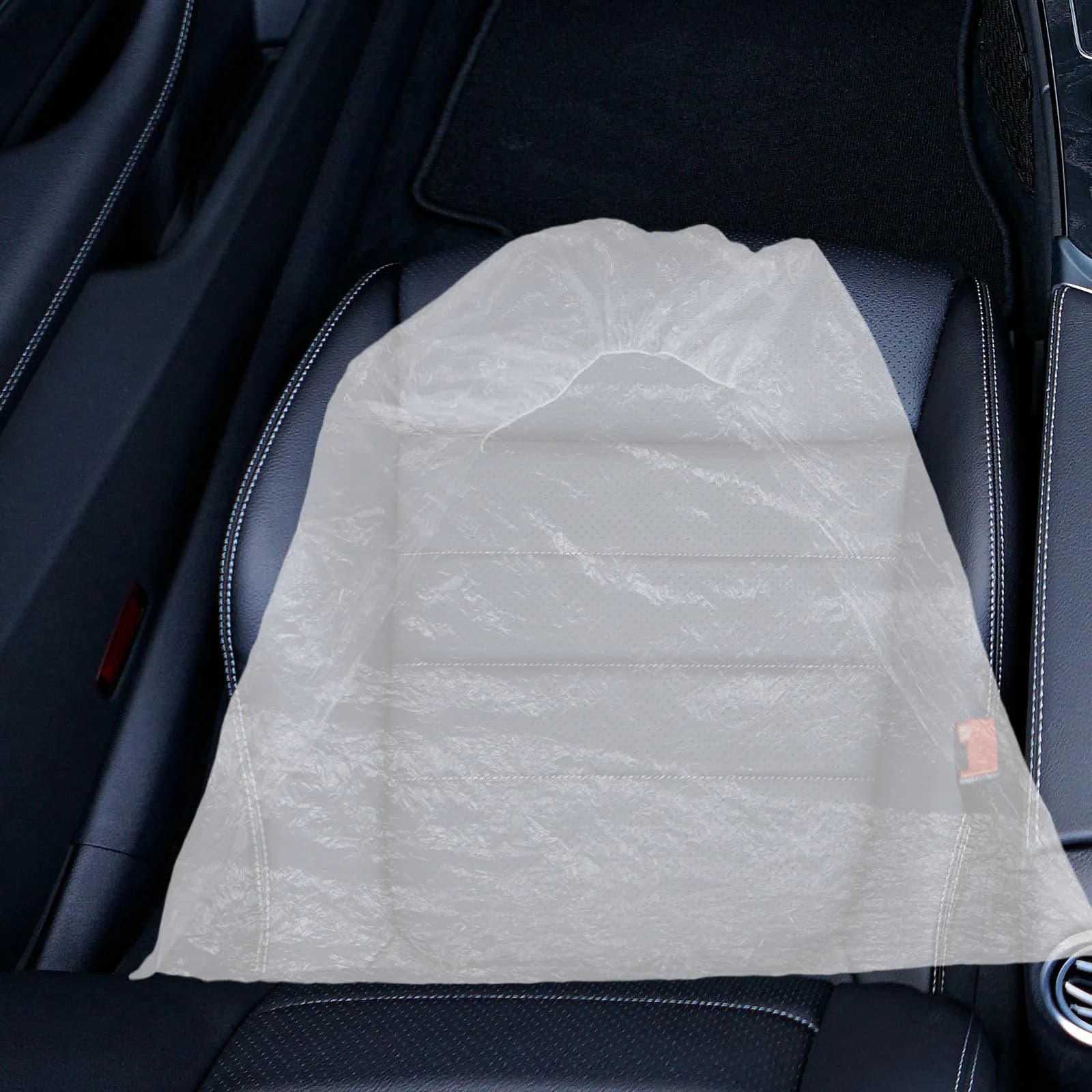 1Set Disposable Car Seat Covers Clear Protective Covers for Car Interior Auto Repair Shop Vehicle Seat Protector Front Back