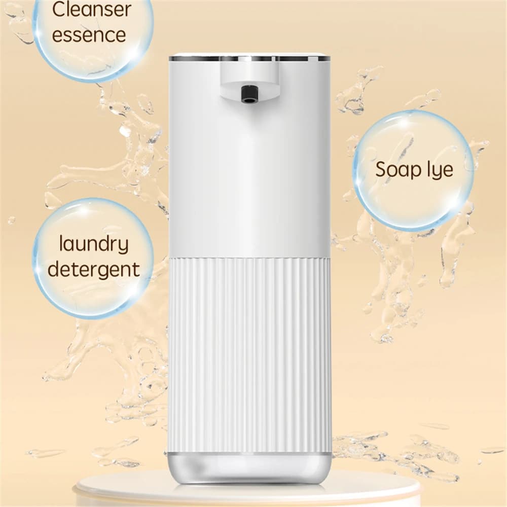Dispenser di schiuma intelligente a 4 livelli con sensore automatico, distributore di sapone senza contatto, generatore di liquido per lavaggio mani automatico a parete