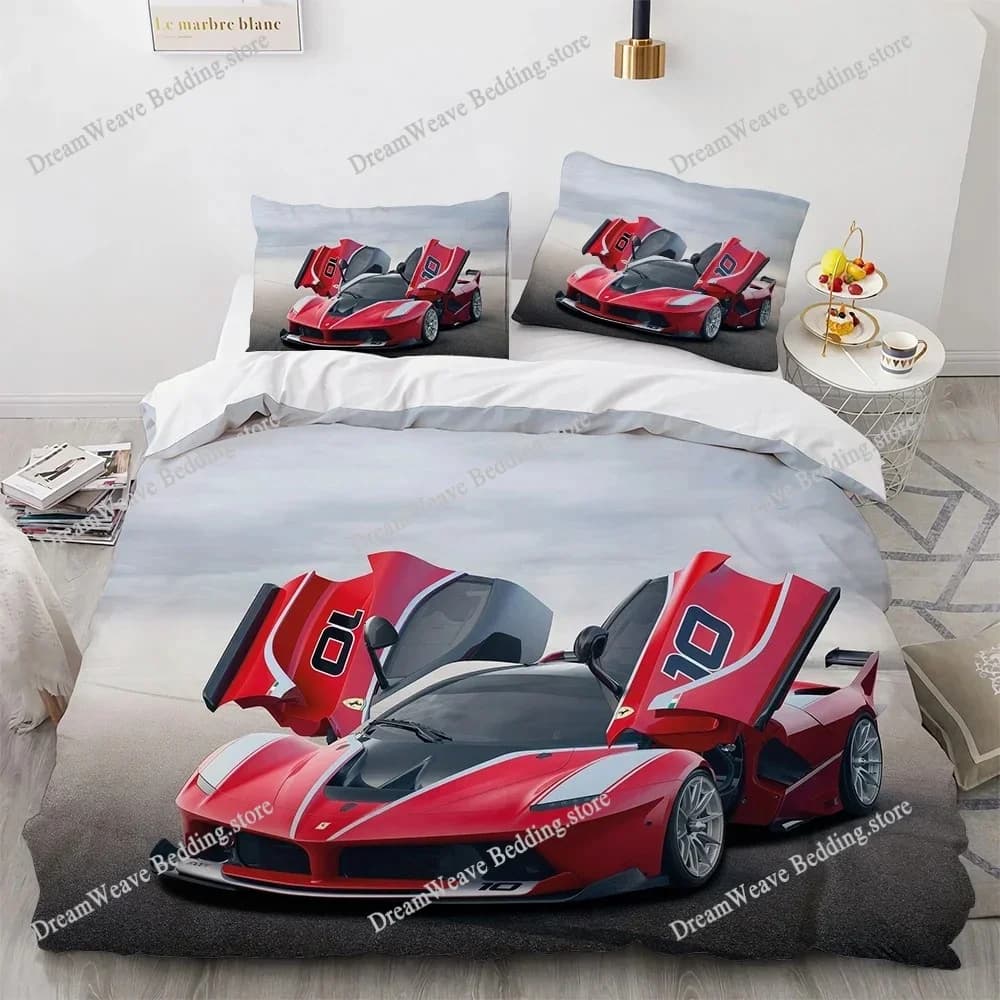 Sports Car Racing Bedding Set Single Twin Full Queen King Size SUV Truck Bed Set Aldult Kid Bedroom 3D Print Duvet Cover Sets