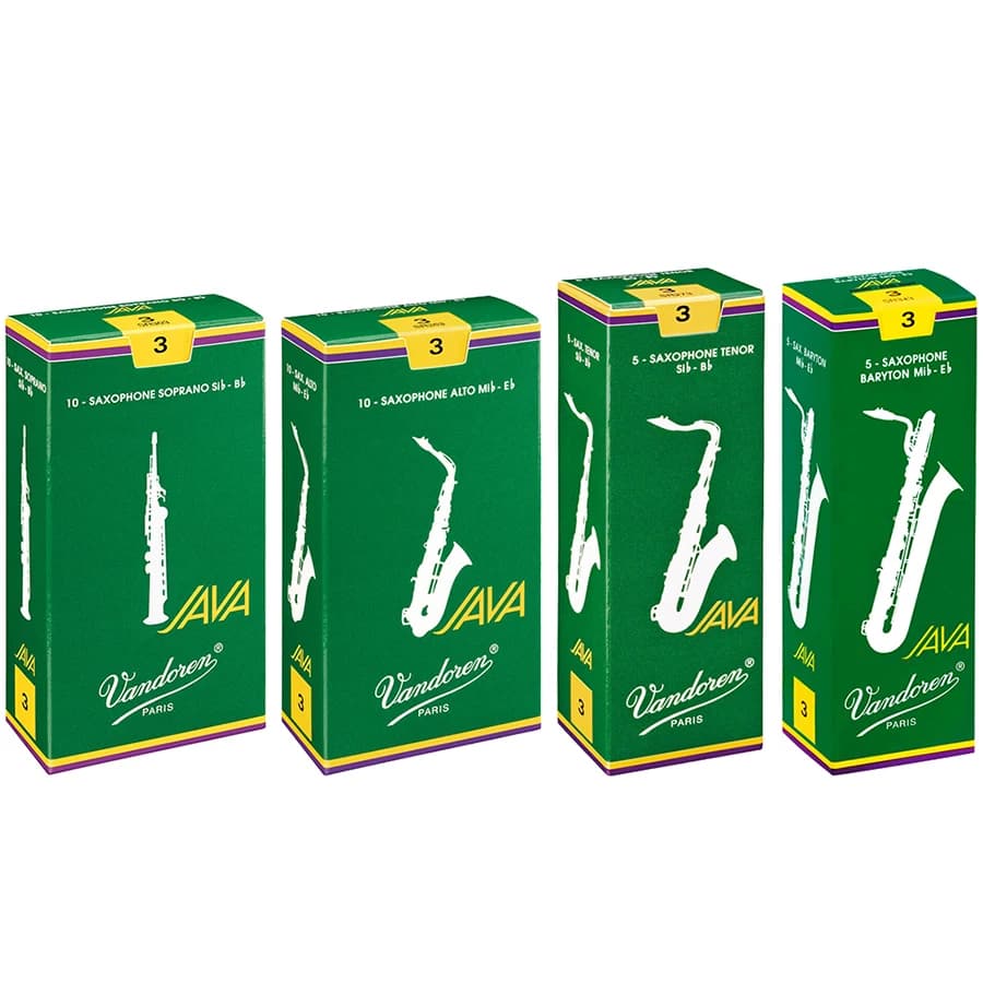 FRANCE Vandoren Saxophone Reeds Green Box Java Hardness Professional Eb Alto Baritone Bb Tenor Soprano Reeds Saxophone Reed