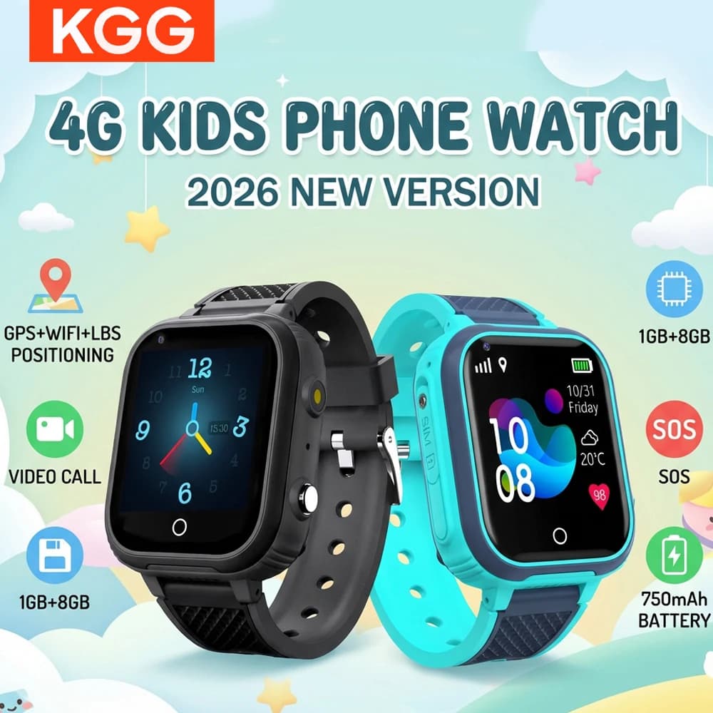 New Smartwatch for Kids 4G GPS WIFI with Video Call and SOS, LT21 Phone Watch for Monitoring and Localization, Gift for Boys and Girls