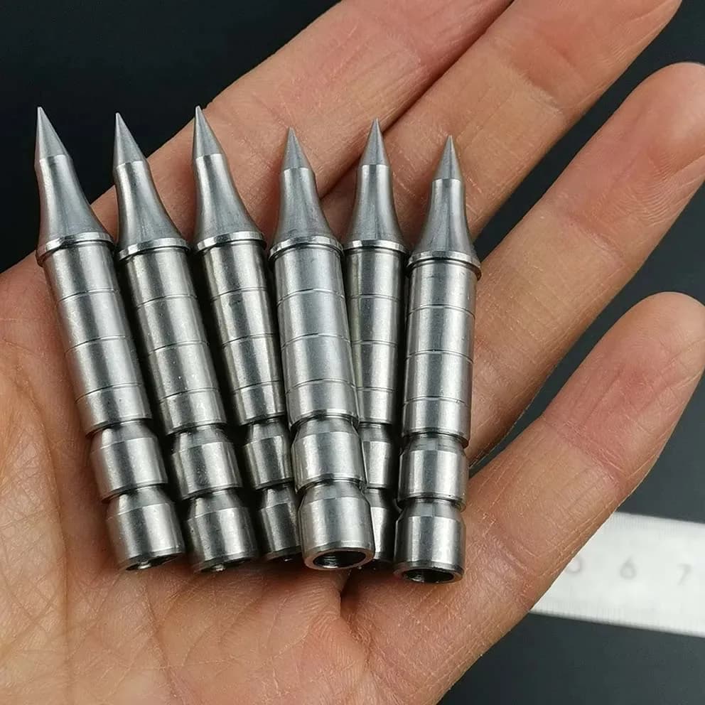 Punte di Freccia ID 8.0mm 100/120/180 Grani, Punte per Tiro con l'Arco per Archi Ricurvi e Compound