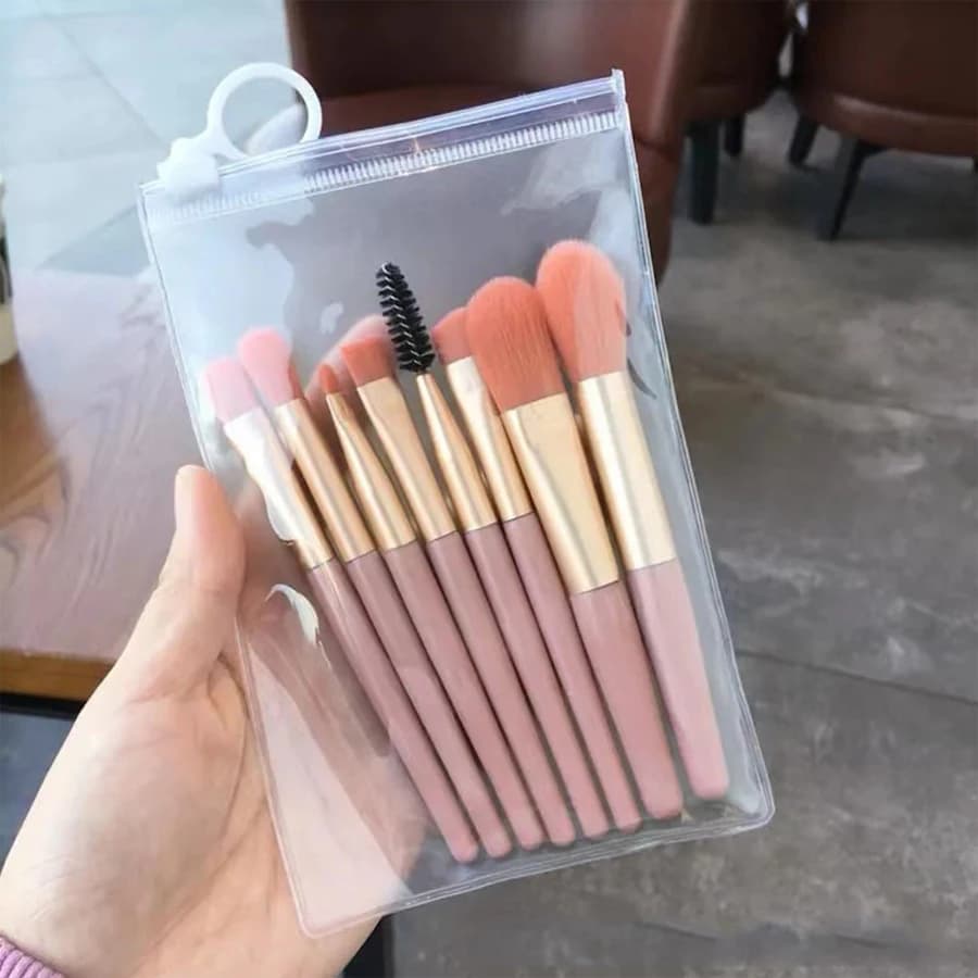 8 Piece Portable Makeup Brush Set Makeup Brush Soft Makeup Brush Powder Cypriot Brush For Eyebrow Tools