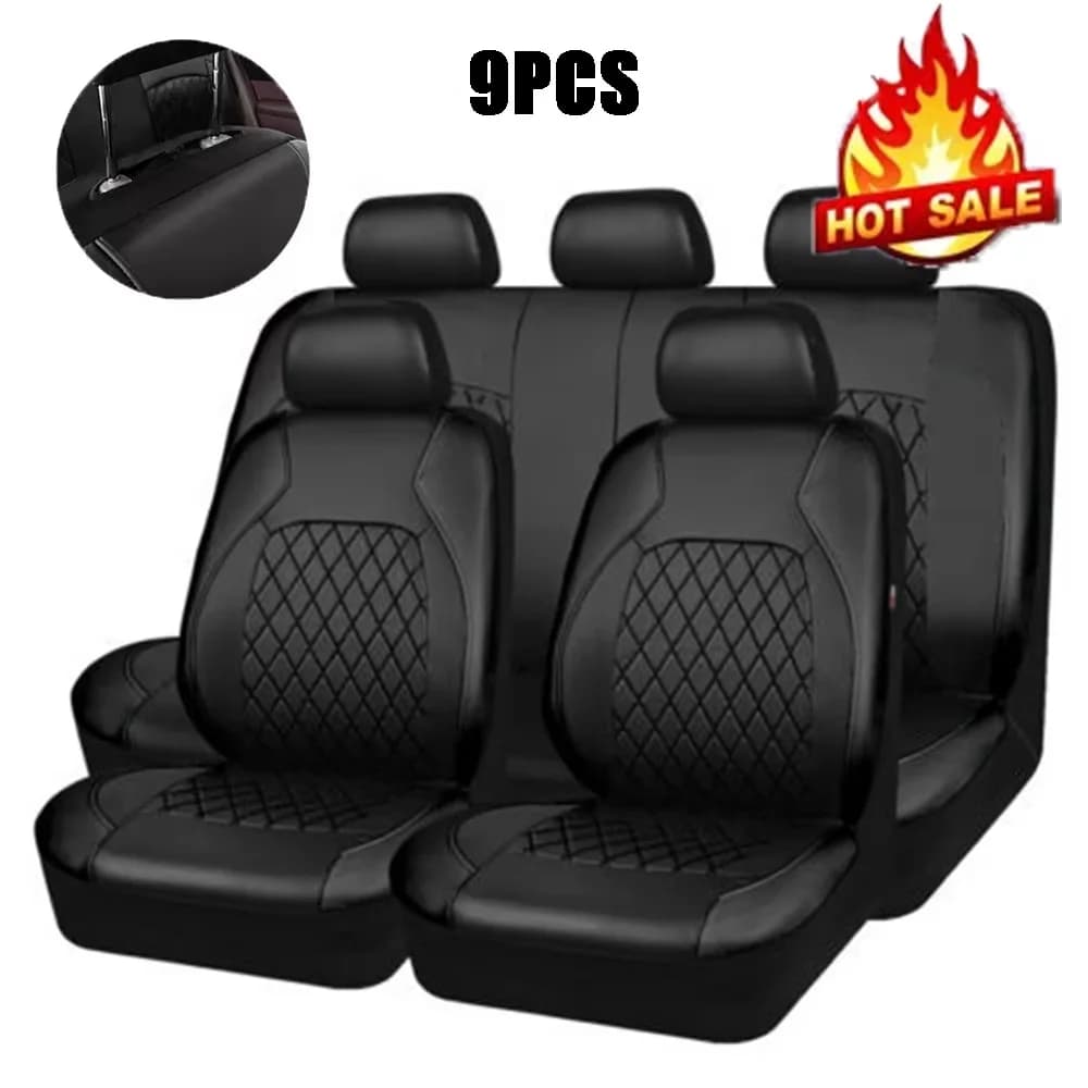 Coprisedile universale per auto Cuscino per seggiolino auto in pelle PU Cuscinetto protettivo surround completo adatto per accessori per sedili per camioncino Suv per auto
