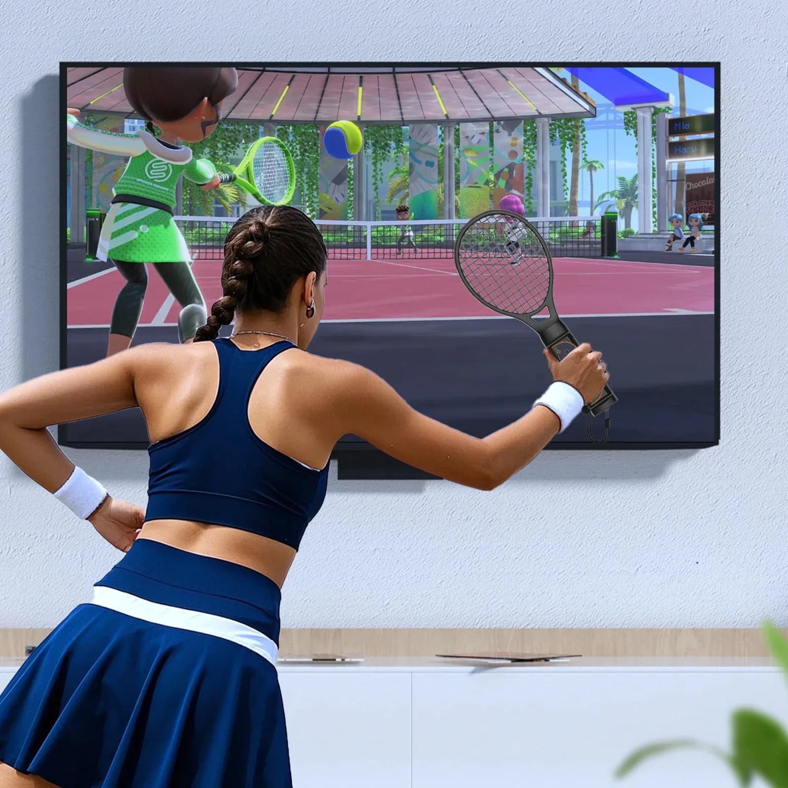 Gamepad per racchetta da tennis per Switch 2 Joycon Comfort Mario Tennis Aces/Fever Sports per accessori controller Nintendo Switch2