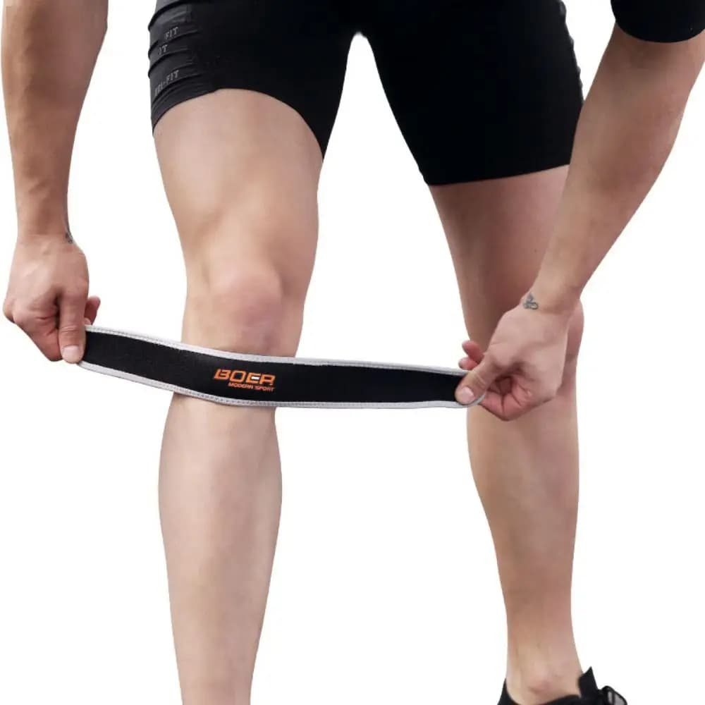 Ginocchiere Regolabili Traspiranti con Assorbimento degli Urti, Fascia di Supporto per Ginocchio, Protezione per Tendini del Ginocchio