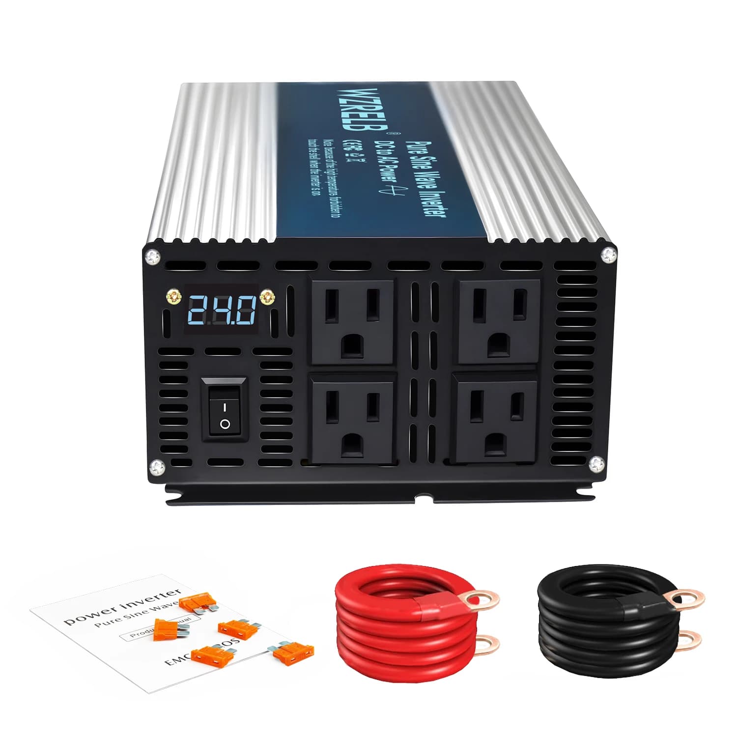 Display LCD da 1200 W Onda Sinusoidale Pura Inverter Solare Pannello Solare Convertitore Batteria 12 V/24 V/36 V/48 V/96 V CC a 120 V/220/230/240 V CA