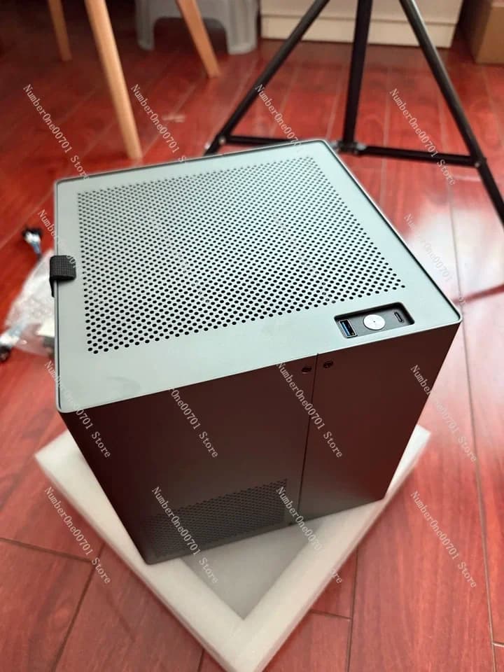4-Bay NAS Aluminum Chassis ITX Mainboard SFX Server Storage Mini Case For Data Backup