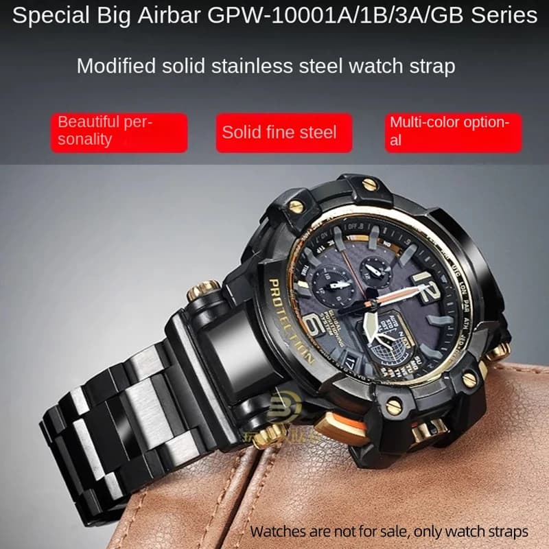 Gpw 1000 Cinturino per orologio in acciaio inossidabile per Casio g shock 5410 GPW-1000T/GB cinturino modificato cinturini per orologi impermeabili da esterno da uomo