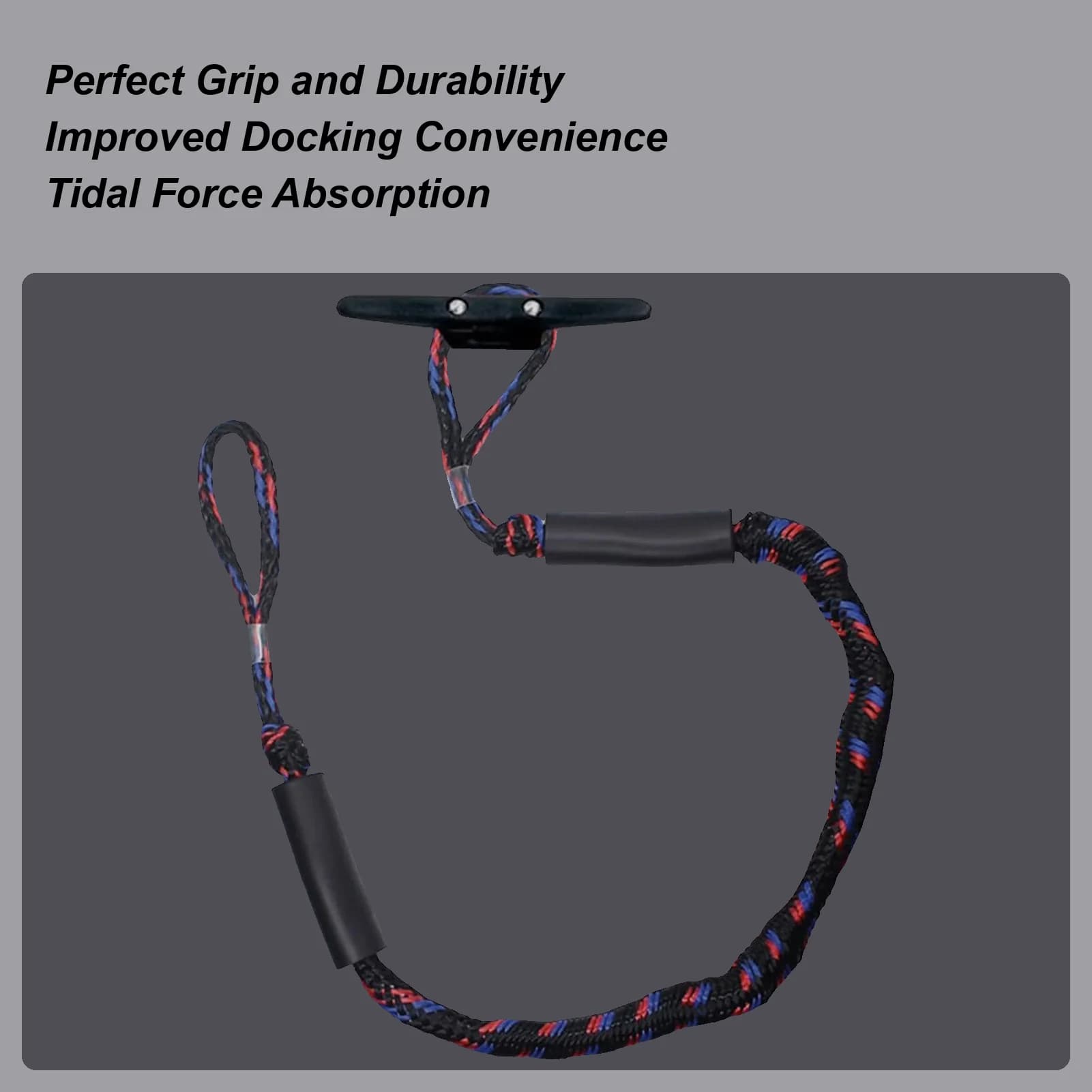 Corde per barche per aggancio con ancoraggio ad anello Linee per banchina per barche con anello Cavo di ormeggio di sicurezza marina per kayak da rafting Canoa