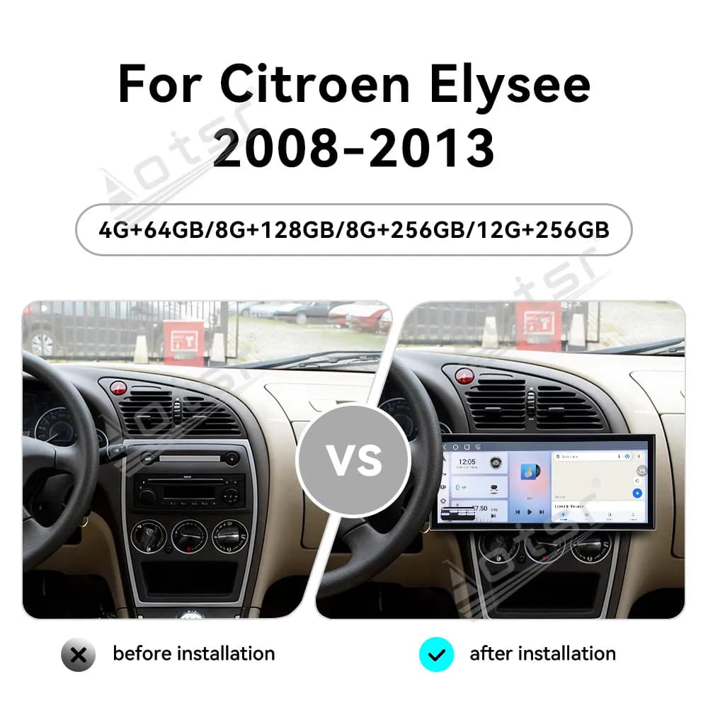 For Citroen Elysee 2008-2013 Android 15 15.8'' HD Car Radio Car Multimedia Video Player GPS Navigation Carplay Unit DSP BT WiFi
