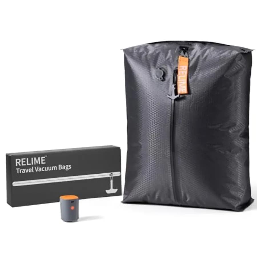 Sacchetti Sottovuoto Serie Classica per Valigie da Viaggio con Pompa Wireless, Sacchetti Comprimibili per Bagagli a Mano e Zaini