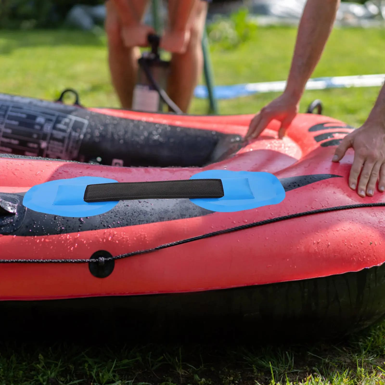 2 Pezzi Maniglia per Kayak, Impugnatura per Paddle Board, Ricambio per Kayak Gonfiabile, Canoa, Tavola da Surf, Montaggio Laterale Antiscivolo, Sicurezza