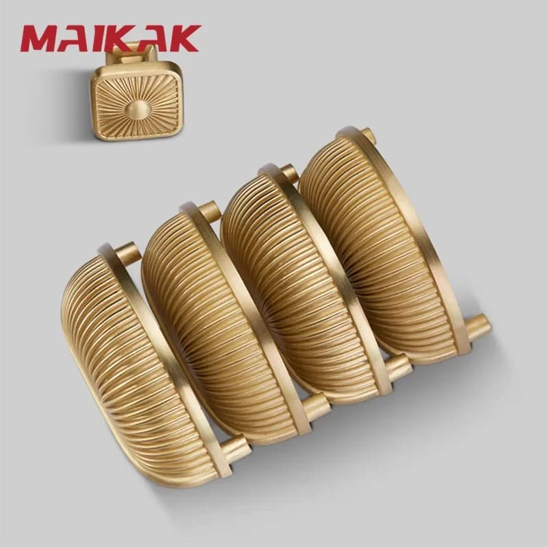 MAIKAK Manopole e maniglie per mobili da cucina in lega di zinco a forma di conchiglia moderna Manopole per cassetti Manopole per mobili