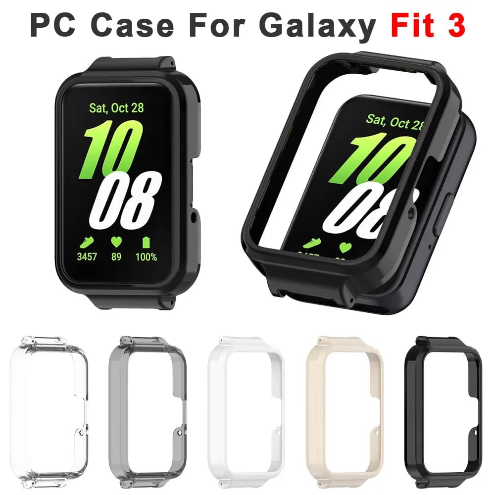 Custodia protettiva per PC per Samsung Galaxy Fit 3 Accessori protettivi per smartwatch con telaio Collega la copertura protettiva per paraurti da 12 mm