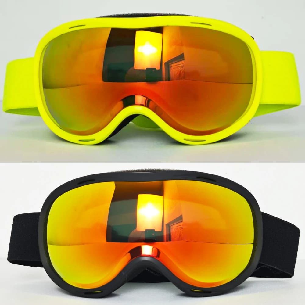 Windproof Ski Goggles for Men Women HD Breathable Lenses Dustproof Sandproof Protective All Day Snowmobile Snowboard Accessories