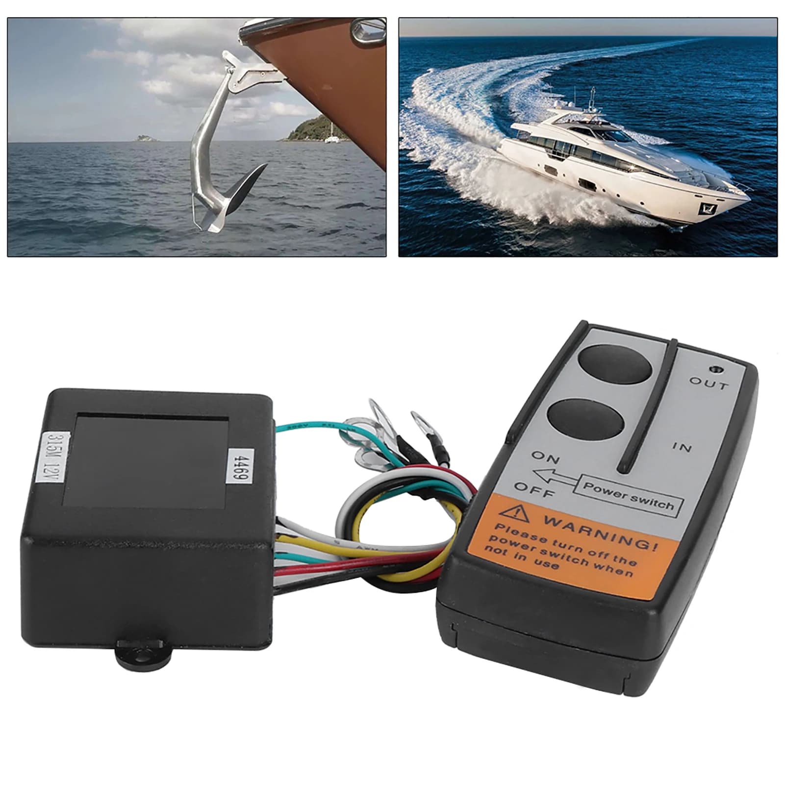 Nuovo ancoraggio remoto verricello interruttore Wireless Trim Controller accessorio per barche Marine con accessori per barche telecomandate in verricello