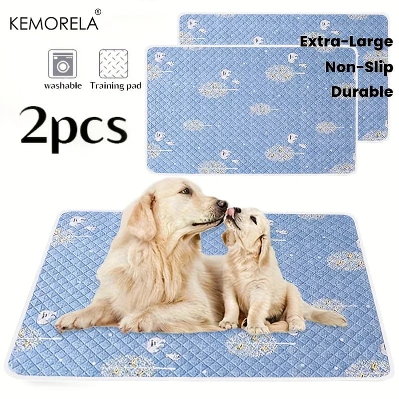 Tappetino per addestramento cani riutilizzabile Kemorela, 2 pezzi, disponibile in varie misure, adatto a tutte le stagioni, sia per uso interno che esterno
