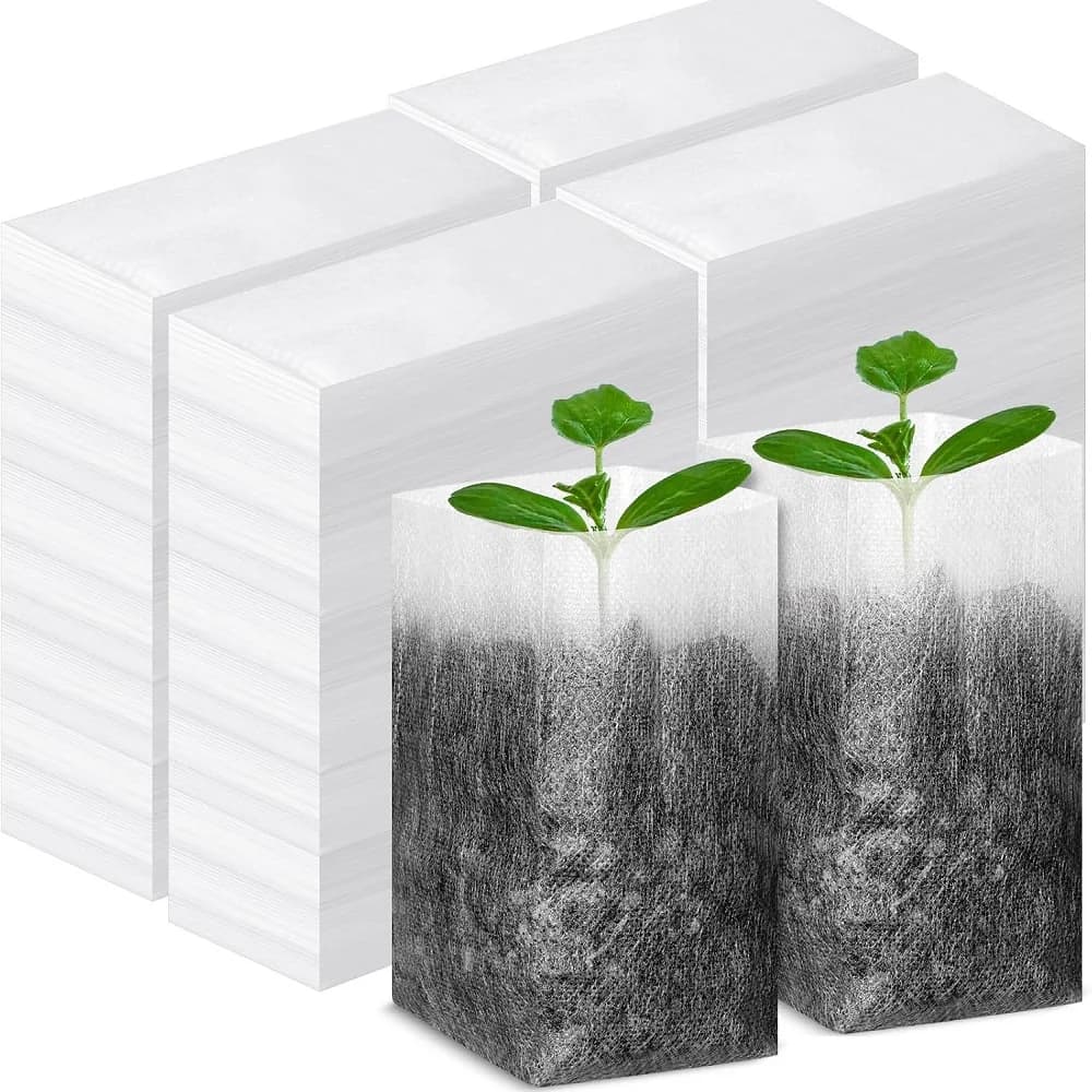 500PCS Nursery Bags Plant Growing Bags Nonwoven Seeds For Seeds Flower Jars for Home Garden Accessories Tools