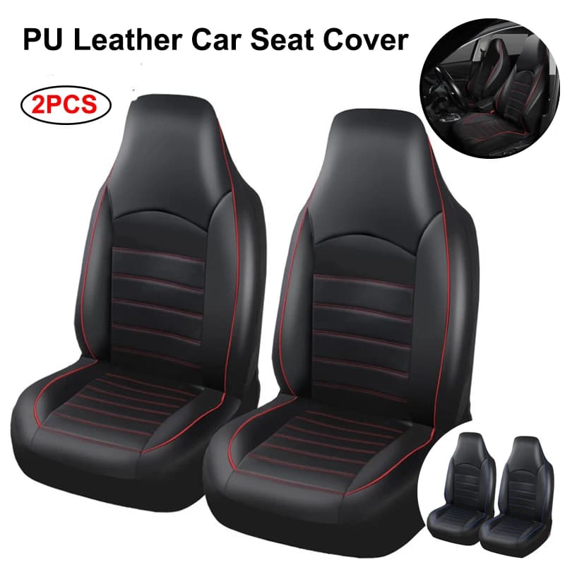 PU style front seat cover for car bucket with high back seat covers for car universal accessories for car seat
