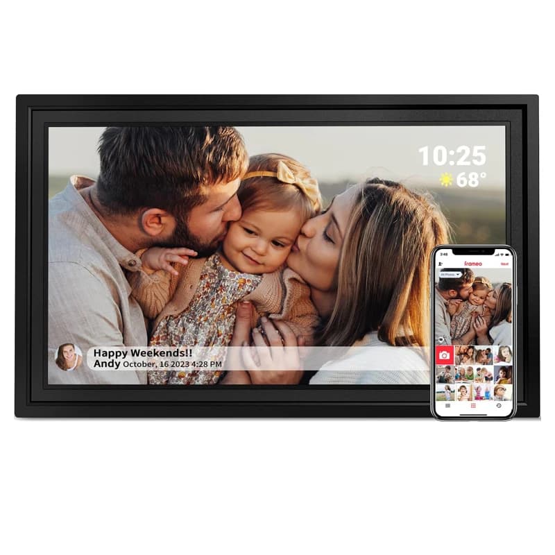 Built in 32GB Memory Digital Picture Frame 15.6" 16 Inch Large Digital Photo Frame 1920x1080HD IPS Touch Screen