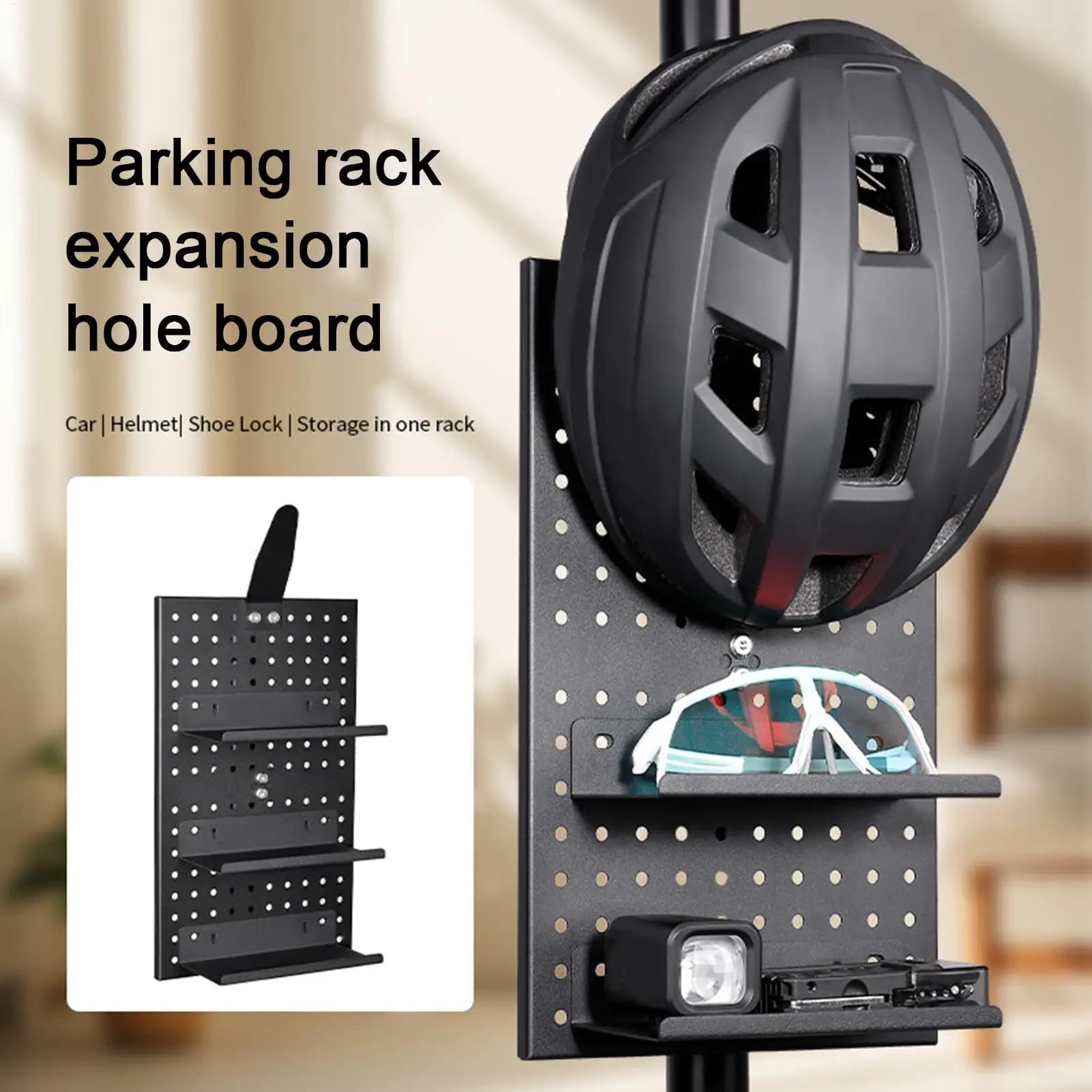 High Quality Aluminum Alloy Panel for Plastic Equipment Organization, Helmet, Wall Mounting for Garage, Workshop, Kitchen, Desk, Room, Office