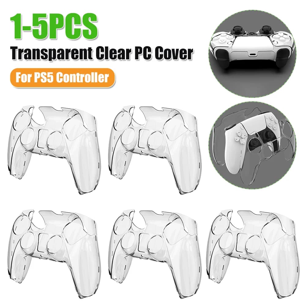 Cover Trasparente Ultra Sottile in PC per Controller PS5, Accessorio Protettivo
