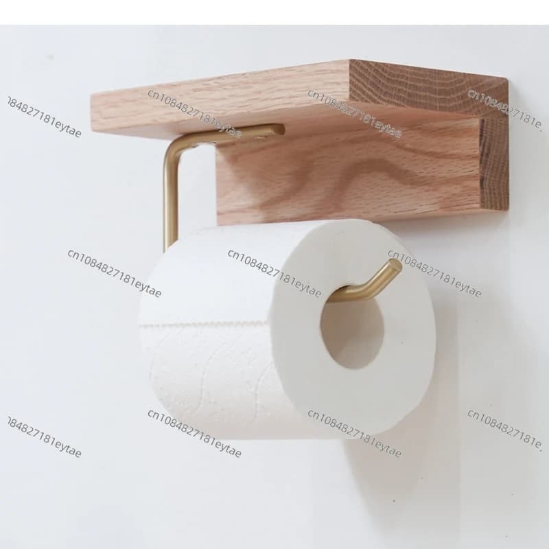 Wooden Tissue Holder Roll Paper Towel Storage Container Home Wall Mounted Boxes Toilet Rack Bathroom Shelves