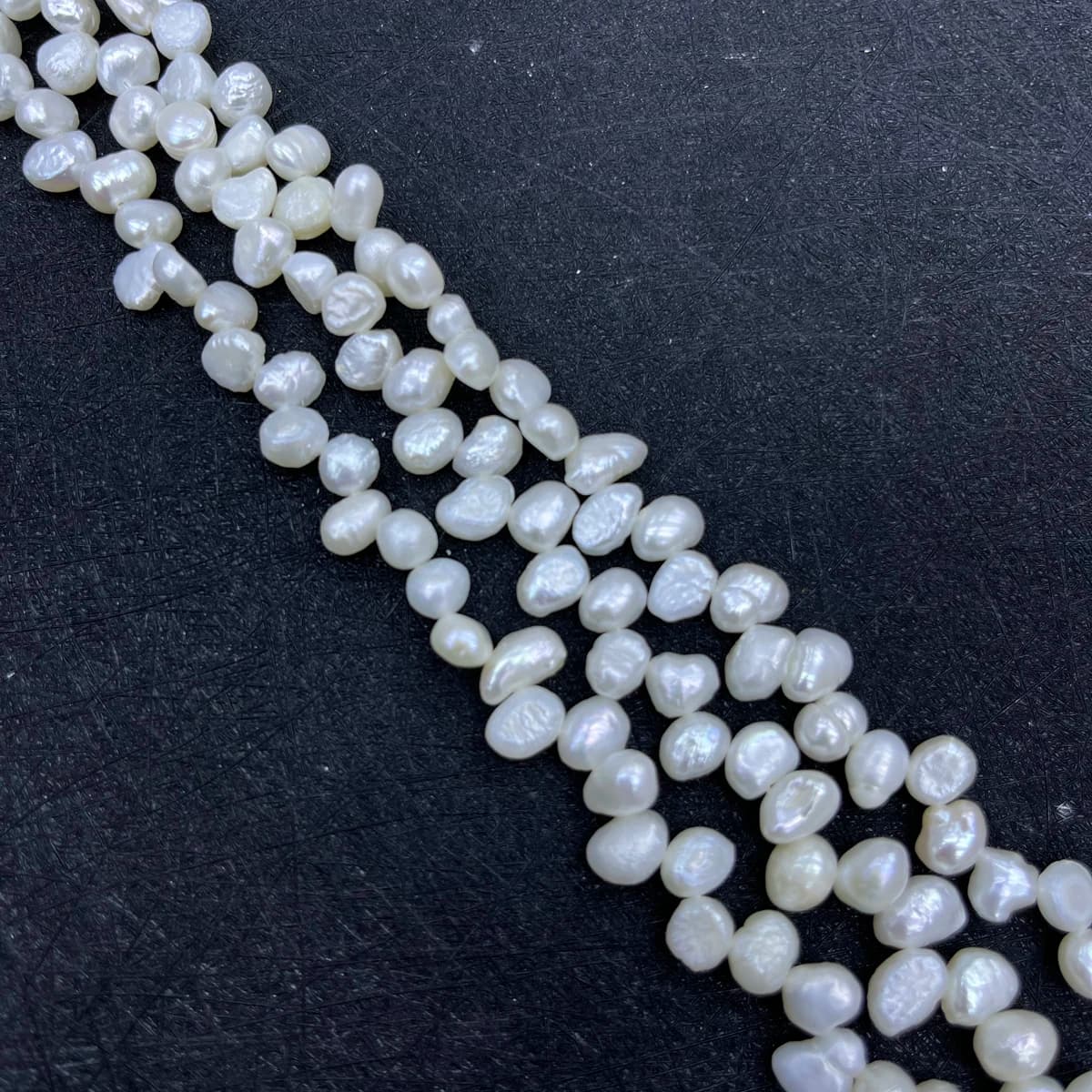Perle d'acqua dolce naturali barocche da 6-7 mm Perline sfuse di forma irregolare per la creazione di gioielli Accessori per braccialetti per collane da donna fai-da-te