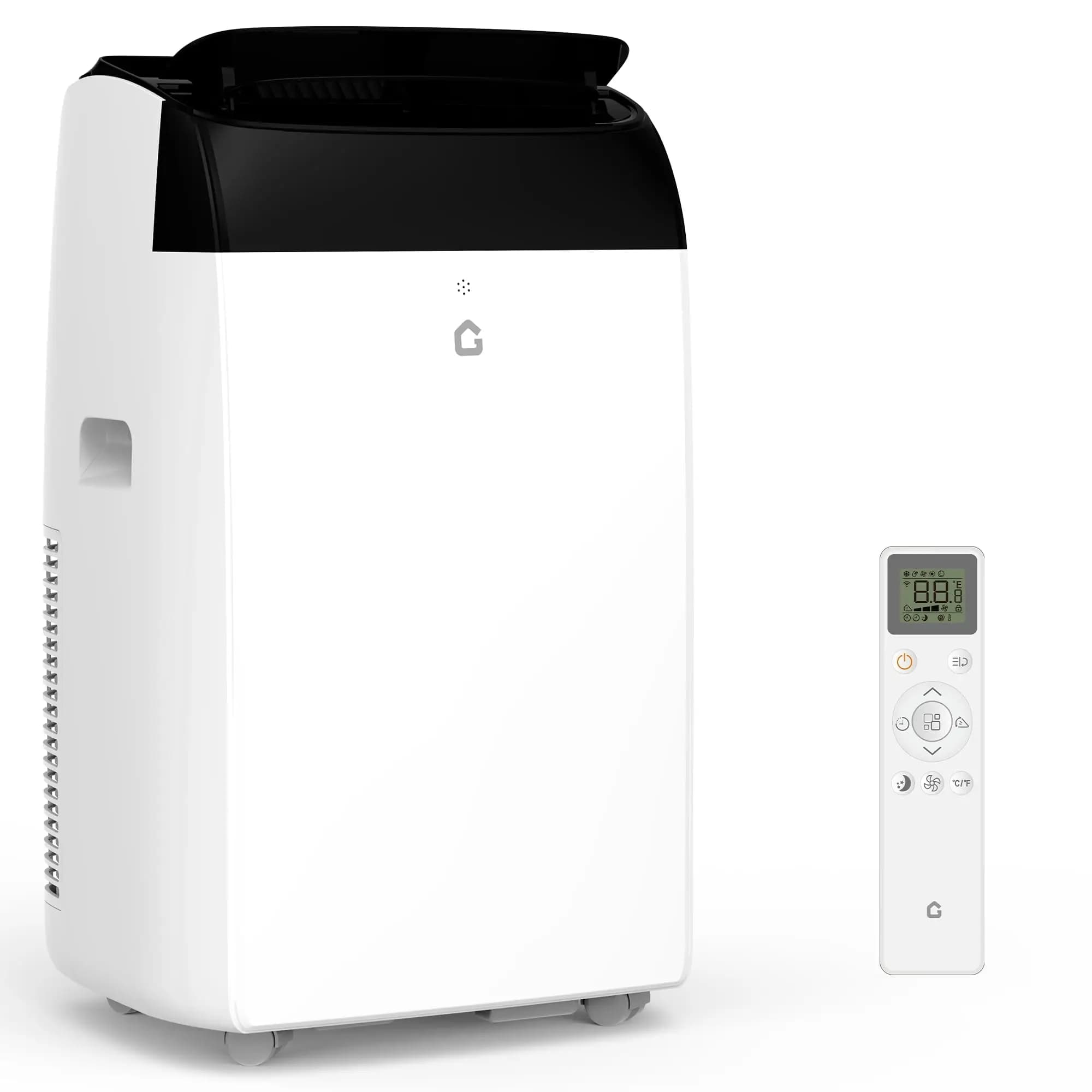 12000 BTU Portable Air Conditioner, 3-in-1 Cool/Dehumidify/Fan, Cools Up to 550 Sq Ft, 50dB Quiet, 24H Timer Remote Control, Window Kit for Bedroom Living Room Office