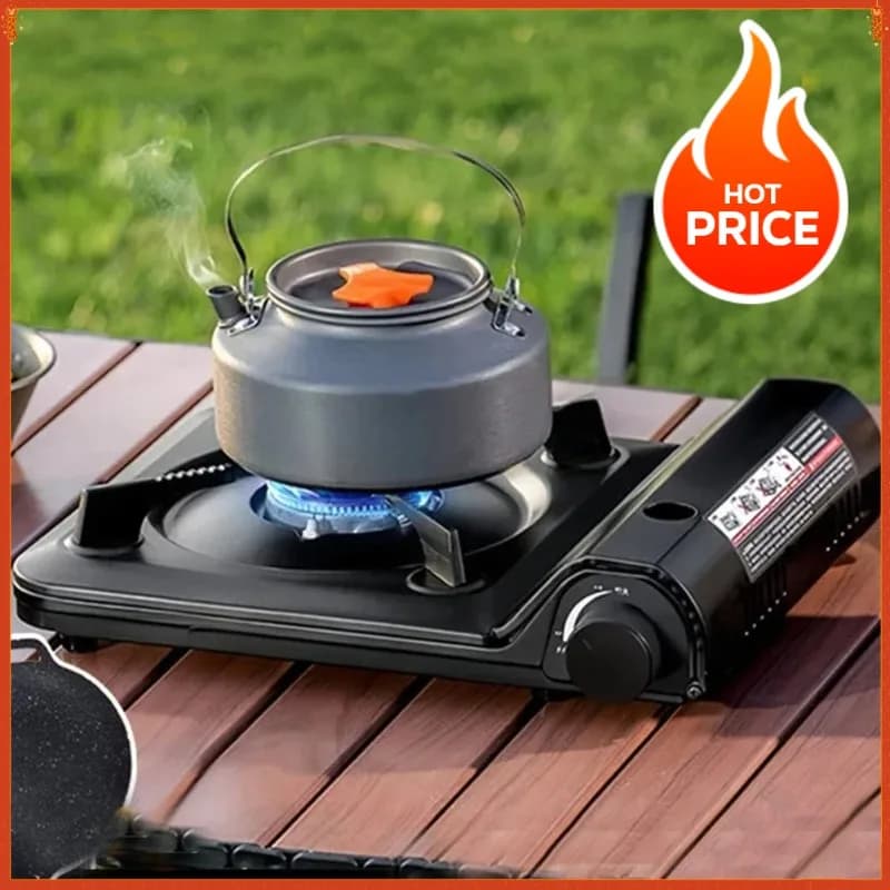 2025 Portable single-focus camping gas cooker Cassette cooker with automatic ignition for indoor and outdoor kitchen Hiking Picnic