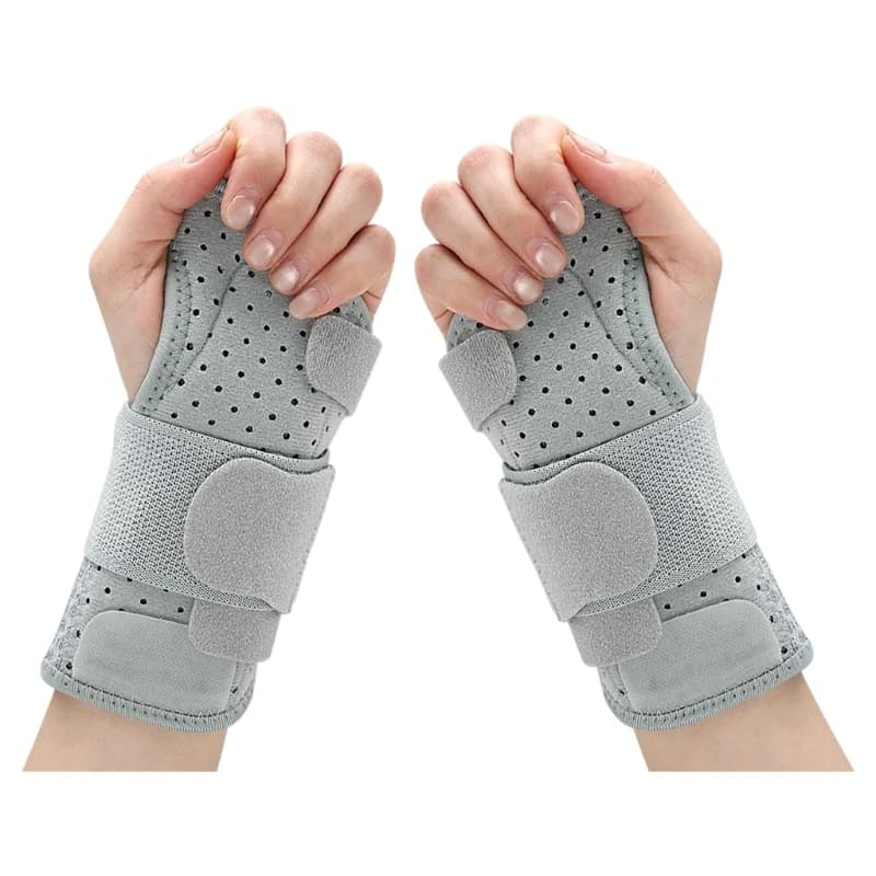 M89F Ergonomic Wrist Brace With Two Sided Aluminum Splints And Mesh Fabric For Recovery for Office And Exercise Gym Activity