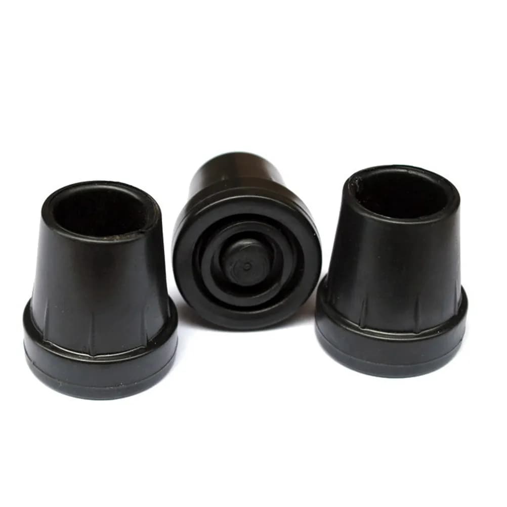 6 Protective Parts for Stroller Sticks Tips, Anti-slip Plastic Tips for Sticks, Stamps and Trekking Sticks, for an Improved Bearing