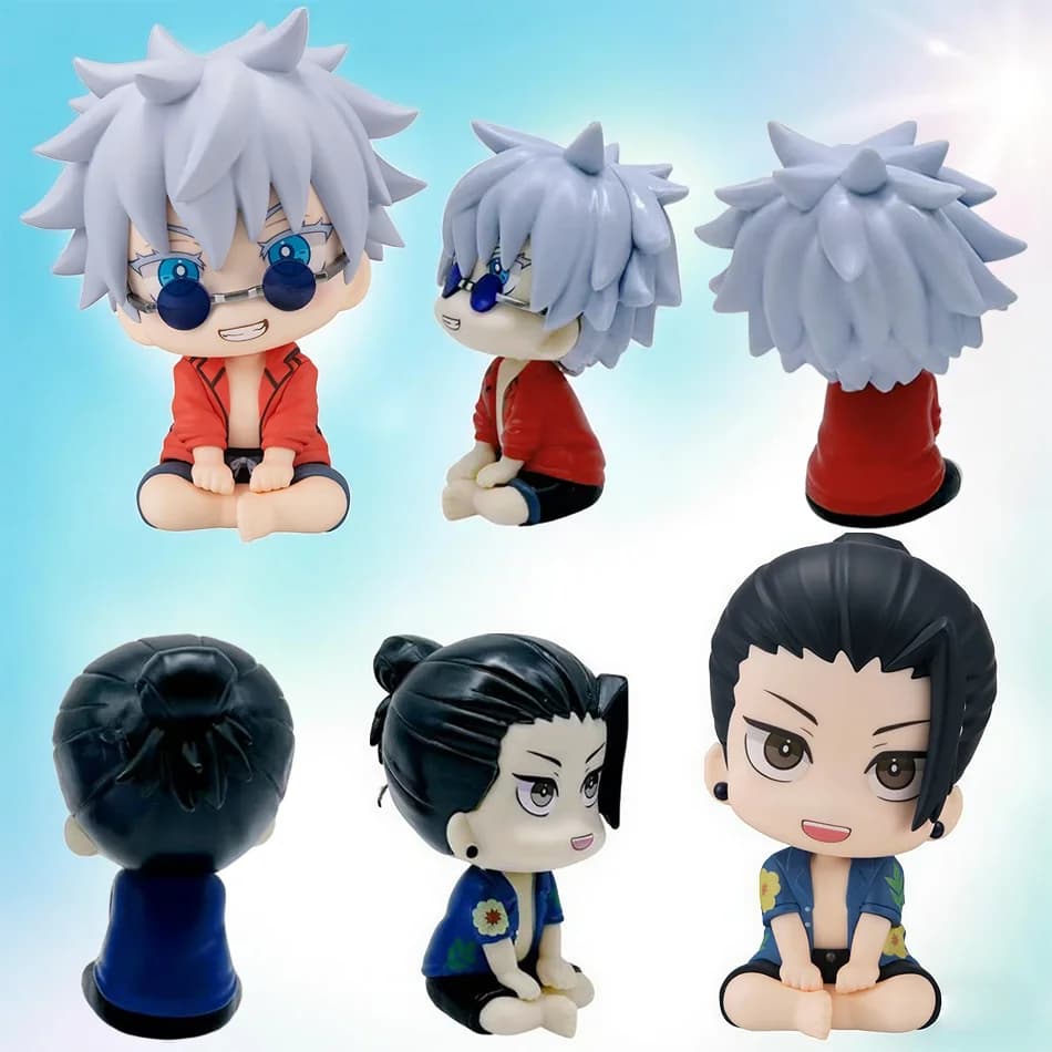 10 centimetri Jujutsu Kaisen Mini Figure Satoru Gojo Figura Azione Geto Suguru Figurine Q Versione Anime Modello PVC Collezione Giocattoli Statua