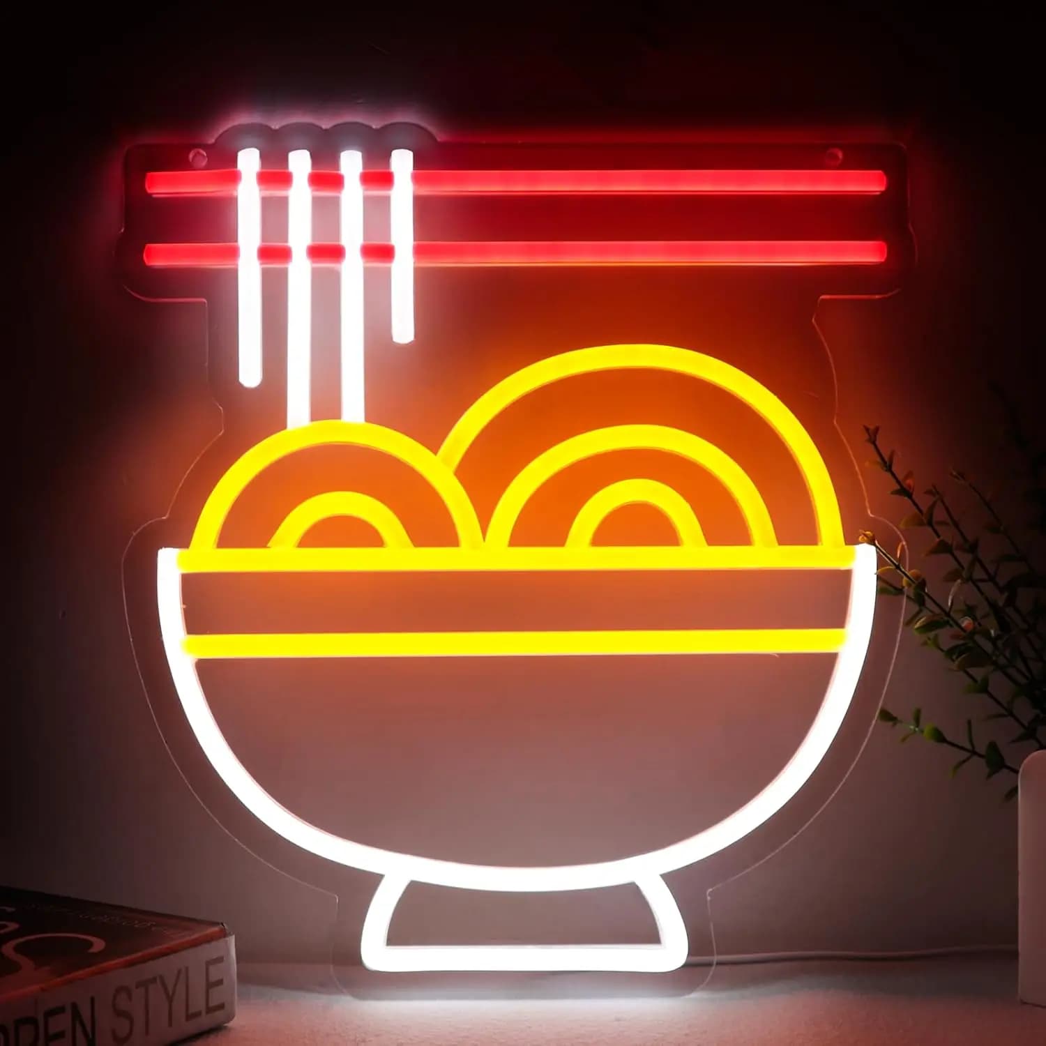 Ramen Neon Sign Ramen Noodle Led per la decorazione della parete Light Up segni per ristorante Home Bar cucina sala da pranzo Cafe Noodle Shop